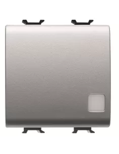 Gewiss gw14173 button 2m 1p na 16a ill sign titanium